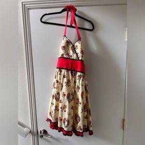 Sourpuss Halter Retro Pin Up Dress